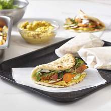 Roasted Vegetable Naan with Curry, Apple and Arugula
